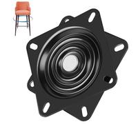 Cuscinetti Girevoli Quadrati, Piatto Girevole, Cuscinetto Piatto Rotante, Giradischi Girevole a 360 °, 127 * 127 * 21mm, Piattaforma Girevole/Base per Sgabelli, Tavoli, Librerie (5 inch)