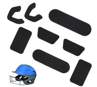 Cuscinetti imbottiti per casco softball,protezioni confortevoli, traspiranti universali, kit cuscinetti in schiuma per casco da baseball, per softball batting softair, moto, adulti e giovani giocatore