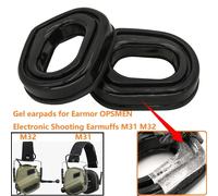 Cuscinetti in gel di ricambio compatibili con Earmor OPSMEN Cuffie da tiro elettroniche M31 M32 Cuffie tattiche Cuffie da caccia softair