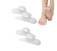 Cuscinetti in Gel per Dita a Martello,2 Paia Correzione Dita A Martello Cuscinetti per la Correzione dell'Alluce Valgo Separatori per Dita a Martello Toe Straightener per Arricciare Curvo Artiglio