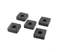 Cuscinetti in gomma, 5 pezzi, cuscinetti ammortizzanti per attrezzature da palestra, 48 x 48 x 16 mm, per macchina da fitness, antivibrazione in gomma