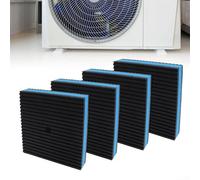 Cuscinetti in gomma antivibrazione, resistenti ammortizzatori a coste, riduzione del rumore, proteggono l'attrezzatura da umidità e movimento, per condizionatori d'aria e sistemi HVAC