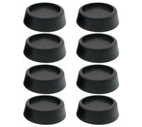 Cuscinetti in gomma assorbente antiscivolo per lavatrice 8 pezzi (nero).