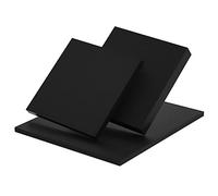 Cuscinetti in gomma espansa per smorzamento, confezione da 15 pezzi, 100 x 100 x 10 mm, colore nero, per smorzamento delle vibrazioni e isolamento acustico