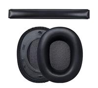 Cuscinetti in pelle per cuffie Head forEdifier W800BT plus paraorecchie in memory foam