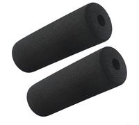 Cuscinetti in schiuma ad alta densità per gambe di estensione della macchina, panca pesi e tavolo di inversione - 22,1 x 9 x 4,7 cm, confezione da 2 pezzi, nero, adatto per tubi fino a 50 mm per mm