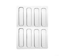 Cuscinetti in silicone anti collisione per chiusura silenziosa della porta e prevenzione dei danni alle pareti (35 x 10 x 2 mm, 8 pezzi)