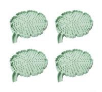 Cuscinetti in silicone per isolamento termico da tavolo, progettati per proteggere le superfici dai danni causati da pentole calde, tra cui ciotole, tazze e vasi di argilla (verde)