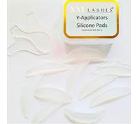 Cuscinetti in silicone per la laminazione delle ciglia con 2 applicatori a Y, 10 cerotti per scatola confezione di rifornimento - Piegaciglia, Sollevatori per radici, LVL, curvatura ciglia perfetto