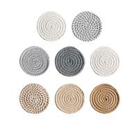 Cuscinetti Isolanti Per Tazze Da 8 Pezzi, Design Semplice, Buone Prestazioni Di Isolamento Termico, Antiscivolo E Antiscottatura, Forte Praticità, Adatti Per L'Uso Domestico O In Ufficio.