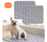 Cuscinetti lavabili per cani, The Last Pee Pad che otterrai, antiscivolo per il parto, a prova di perdite e odori, facili da pulire e riutilizzare per box, casse, letto (colori 2 pezzi, g, S)