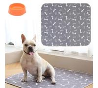 Cuscinetti lavabili per cani, The Last Pee Pad che otterrai, antiscivolo per il parto, a prova di perdite e odori, facili da pulire e riutilizzare per box, cassa, letto (grigio, S)