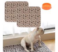 Cuscinetti lavabili per cani, The Last Pee Pad che otterrai, antiscivolo per il parto, a prova di perdite e odori, facili da pulire e riutilizzare per box, cassa, letto (colori 2 pezzi, D, S)