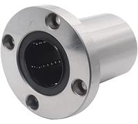 Cuscinetti lineari di precisione LMF6UU, LMF8UU, LMF10UU, LMF12UU, LMF20UU, LMF25-60UUR Tipo a flangia rotonda Cuscinetto a movimento lineare Parte asta for stampante 3D(4pcs Lmf,LMF25UU)