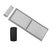 Cuscinetti massaggiatori, tappetino con poggiatesta smontabile, arrotolabile e compatto, tappetino massaggiante per la schiena - per famiglia, amici e donne, uomini e viaggi interni esterni