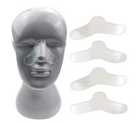 Cuscinetti nasali per maschera CPAP, cuscinetti nasali morbidi in gel di silicone da 5 pezzi, riducono i segni rossi per comfort e protezione della protezione del viso