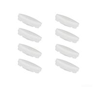 Cuscinetti paraurti bianchi per sedile WC, compatibili con modelli 1133070 1236365 Tpe Pp, riduzione del rumore, antiscivolo, chiusura silenziosa, articolo da bagno (8 pezzi per confezione)