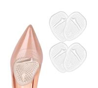 Cuscinetti per Avampiede, 2 Paia Soletta Auto-adesiva, Gel Metatarsal Pads, per Metatarsalgia per Tacchi alti Sollievo per Dolori Nell'avampiede(Trasparente)