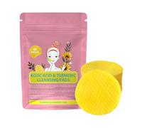 Cuscinetti Per Buccia Del Viso | Turcursic Cleaning Pads | Aspettante Cura Del Viso | 40 Pezzi Cuscinetti Naturali 5,5 Cm 62 G Delicatamente Idratante Per La Carnagione Per La Pulizia D