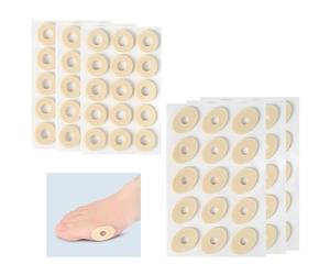 Cuscinetti per Calli,90 PCS Cerotti Calli Piedi Autoadesivi in Lattice Morbido Cuscinetti Protezione per Dita Tallone e Pianta del Piede per Uomini e Donne Riduzione Dolore e Prevenzione Attrito