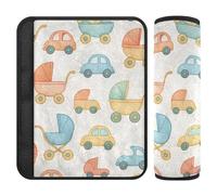 Cuscinetti per cintura di sicurezza per auto, 2 pezzi, copertura morbida per borsa della fotocamera, per adulti, bambini, motivo trasporto bambino, motivo a libro di fiabe