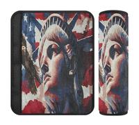 Cuscinetti per cintura di sicurezza per auto, 2 pezzi, morbidi cuscinetti per cintura di sicurezza per auto, per donne, uomini, bambini, M, Lady Liberty, presidenti Day Art