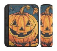 Cuscinetti per cintura di sicurezza per auto, 2 pezzi, traspiranti, copertura per tracolla per seggiolino per adulti, bambini, S, Hello Halloween e autunno zucca