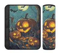 Cuscinetti per cinture di sicurezza auto, 2 pezzi, copertura morbida per spalle per cintura di sicurezza per adulti e bambini, S Crazy Halloween