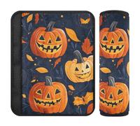 Cuscinetti per cinture di sicurezza auto, 2 pezzi, morbidi, per donne, uomini, bambini, M, senza cuciture, motivo Halloween