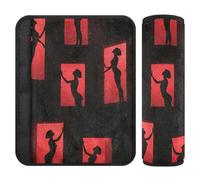 Cuscinetti per cinture di sicurezza auto, 2 pezzi, morbidi rivestimenti per cinture di sicurezza per adulti e bambini, motivo con sagoma mistica