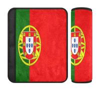 Cuscinetti per cinture di sicurezza per auto, 2 pezzi, traspiranti, per bambini, con bandiera del Portogallo