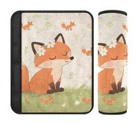 Cuscinetti per cinture di sicurezza per auto, 2 pezzi, traspiranti, per zaino, per adulti, ragazzi, bambini, S Fox Field Adventure