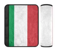 Cuscinetti per cinture di sicurezza per auto, confezione da 2, morbidi, per bambini, per donne, uomini, bambini, bandiera dell'Italia