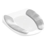 Cuscinetti per coprisedili WC - Tappetino adesivo riutilizzabile lavabile, per sedili in peluche con separazione a doppio lembo | Morbido copriwater per bambini adulti inverno freddo bagno doc