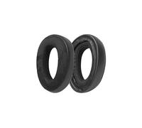 Cuscinetti di ricambio compatibili con cuffie EPOS H3 e H3pro Hybrid - Velluto nero e pelle (2 pezzi)