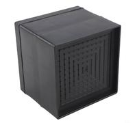 Cuscinetti per gambe della sedia con struttura in plastica impilabile per divani e sedie, progettati per ridurre il rumore, assorbire gli urti, prevenire lo scivolamento e proteggere i pavimenti (nero