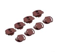 cuscinetti per guide mobili, Ante scorrevoli for guardaroba con guide in nylon e rulli in plastica for un movimento fluido delle ante(4pcs)