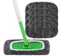 Cuscinetti per la moli di microfibra riutilizzabili Homexcel compatibili con SWIFFER Sweep-4 Pacchetto lavabile PAD bagnato RIFFETTAZIONE PER IL MOTO