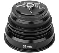 Cuscinetti per le cuffie per biciclette di montagna, ciclismo in bici in lega di alluminio da 44 mm -56 mm, accessorio per biciclette di ricambio del gambo della forcella anteriore (Nero 44/56mm)