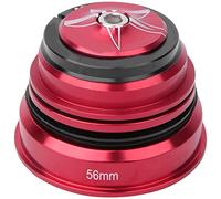Cuscinetti per le cuffie per biciclette di montagna, ciclismo in bici in lega di alluminio da 44 mm -56 mm, accessorio per biciclette di ricambio del gambo della forcella anteriore (Rosso 44/56mm)