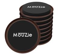 cuscinetti per mobili e grandi elettrodomestici riutilizzabili da 3 1/2 pollici, marroni, per spostare facilmente su tappeti e pavimenti in moque