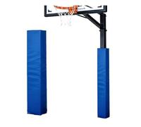 Cuscinetti per pali da basket, altezza 183 cm, protezione colonna quadrata 2-30 cm, schiuma a cellule chiuse spessa 2,5 cm per protezione dagli urti, cantina, garage, campo sportivo (blu, 14 x 14 cm)