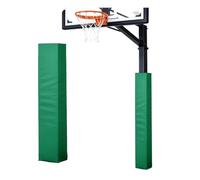 Cuscinetti per pali da basket, altezza 183 cm, protezione colonna quadrata 2-30 cm, schiuma a cellule chiuse spessa 2,5 cm per protezione dagli urti, cantina, garage, campo sportivo (verde, 14 x 14 cm