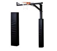 Cuscinetti per pali da basket alti 182,9 cm, protezioni per colonne quadrate da 5,1-30,5 cm, 1 spessa schiuma a cellule chiuse per protezione dagli urti, per cantina, garage, campo sportivo (Preto, 30