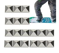 Cuscinetti Per Snowboard - Borchie Pentagramma Antiscivolo 3x3x1,3 Cm | Cuscinetti Adesivi Durevoli Da 18 Pezzi | Pad Di Trazione Per Sci E Snowboard | Per Sport Invernali Per Montagna, Alle