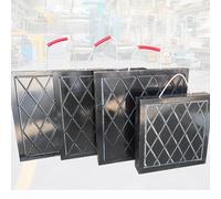 Cuscinetti per stabilizzatori. Cuscinetti stabilizzatori 2/4 pezzi, cuscinetti livellatori quadrati for pavimento garage con maniglia - Blocco impermeabile impilabile(4pc,19.7x19.7x3.15in/50x50x8cm)