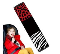 Cuscinetti per tracolla per seggiolino auto, copertura per cintura di sicurezza,Protezione per cintura di sicurezza in stile zebra | Coperture per cinture di sicurezza per auto con strisce