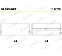 GLYCO H063/4 STD Bronzine di banco