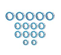 Cuscinetti Rc Compatibile Con Traxxas Per Latrax Per Teton Per SST Per Rally 1/18 RC Auto Aggiornamenti Parti Accessori 15 Pezzi Kit Cuscinetto A Sfere Sigillato In Gomma