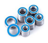 Cuscinetti Rc Per Mini-B 1/16 Per Buggy 18PCS Mozzo Ruota Assale Blu Gomma Sigillata Cuscinetto A Sfere Kit RC Auto Parti Di Aggiornamento Accessori